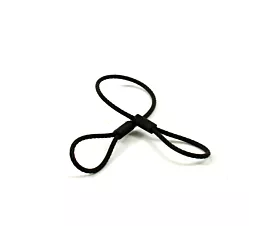 Câbles en acier noirs Elingues câbles acier noirs 3mm - 2 boucles souples - 55kg