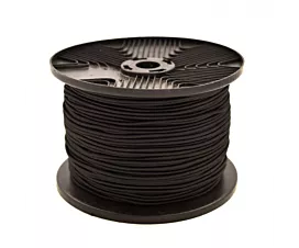 Conteneur - Filets maille fine Câble élastique en rouleau (3mm) - 100m - noir